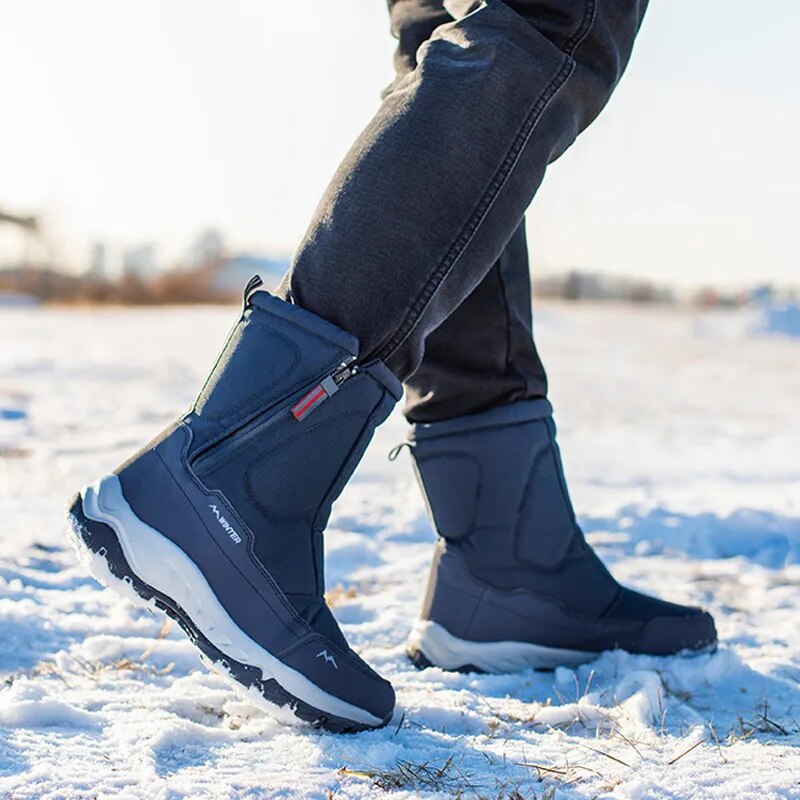 Bottes de neige mi-mollet chaudes - Modèle Mixte