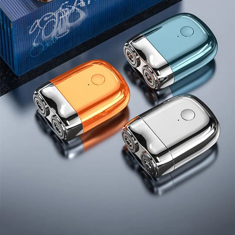 Mini rasoir électrique portable à double tête étanche