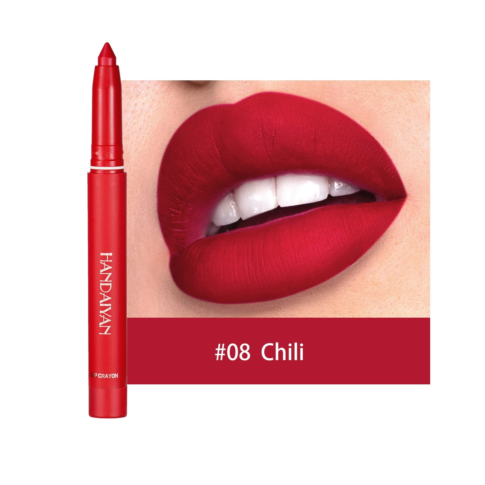 Coffret de rouge à lèvres mat en crayon - 12 couleurs