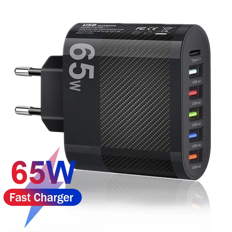 POWER CHARGE - Adaptateur 6 en 1 à charge rapide