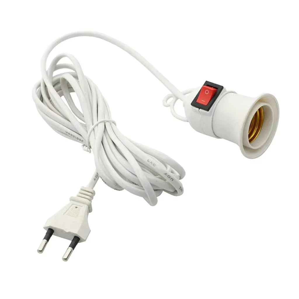 Douille E27 avec Câble 3,8m & Interrupteur