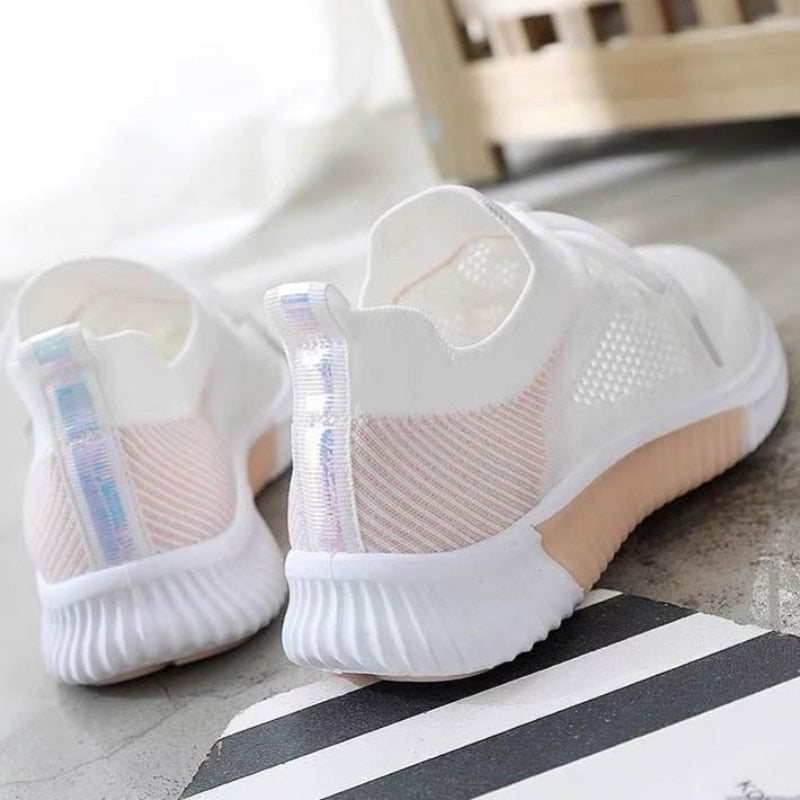 Baskets en maille respirante pour femme