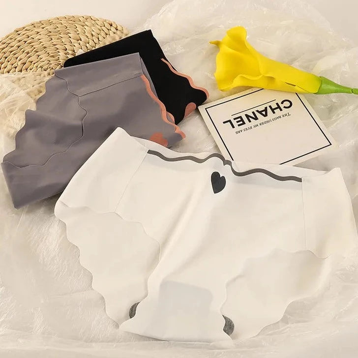 Little Heart - Lot de 3 culottes en Soie Glacée sans couture