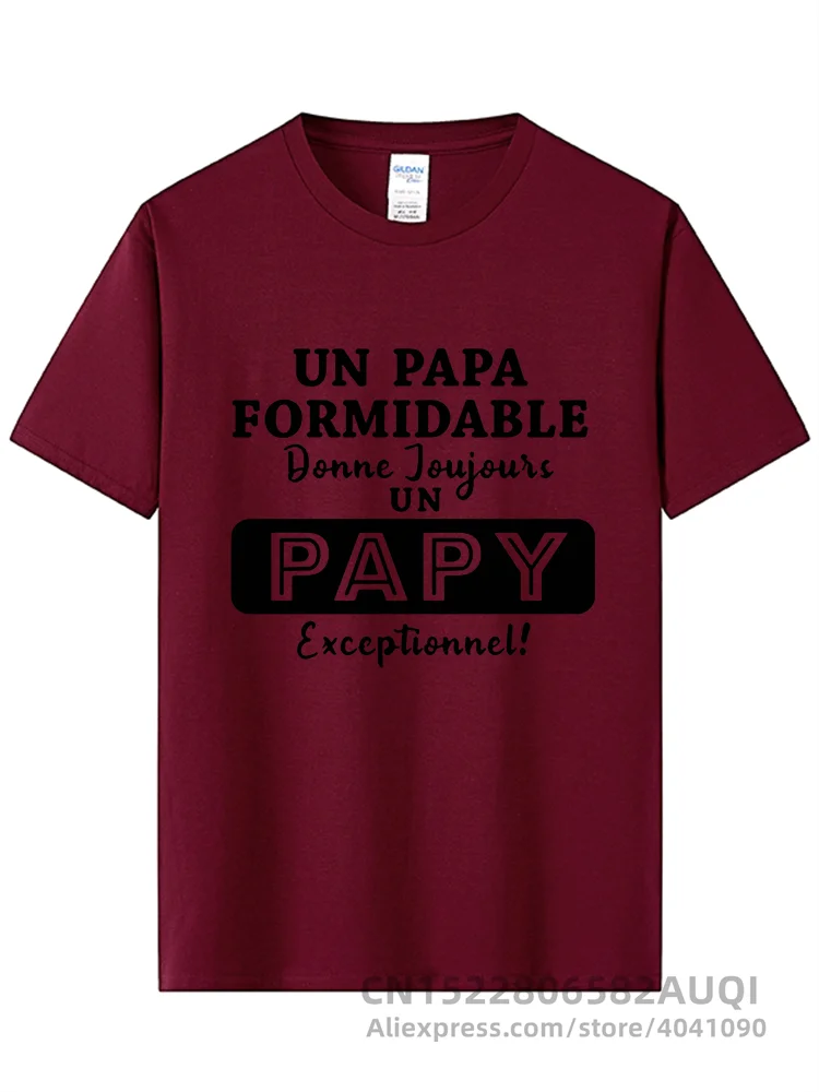 T-shirt Personnalisé "Un Papa formidable donne toujours un Papy exceptionnel"