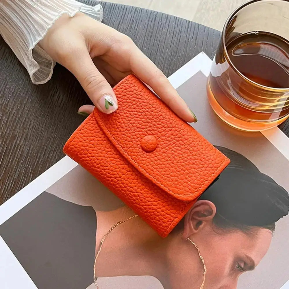 Multi-card Slot Credit Card Bag PU Leather Small Wallet Coin Purse Card Holder Wallets