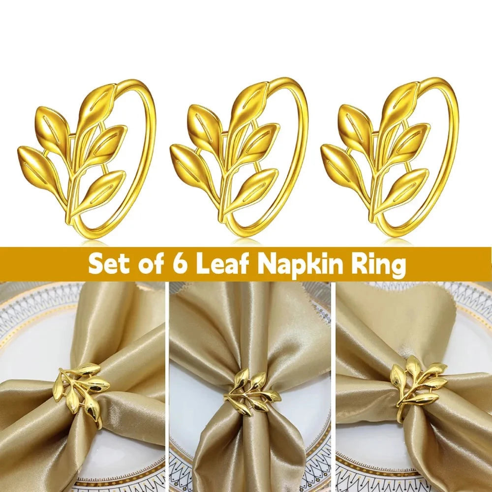 Set de 6 Ronds de serviette de table
