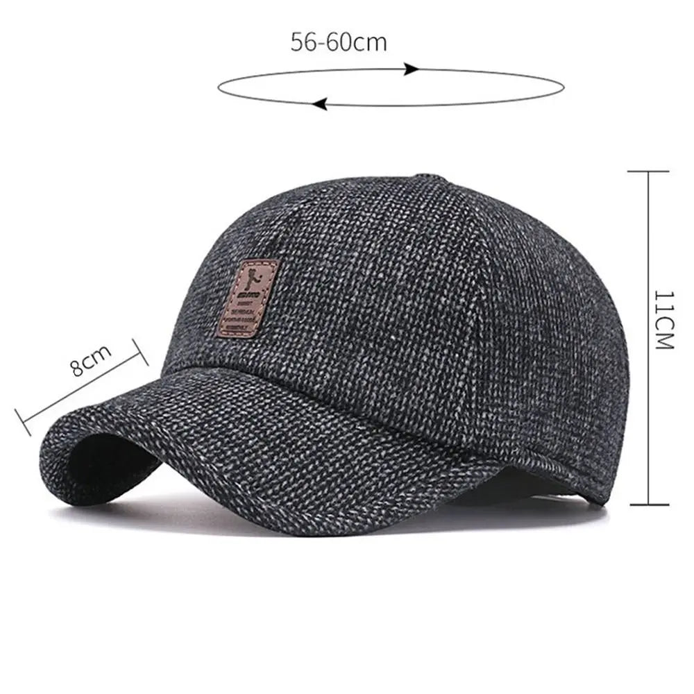 Casquette de baseball en laine pour homme