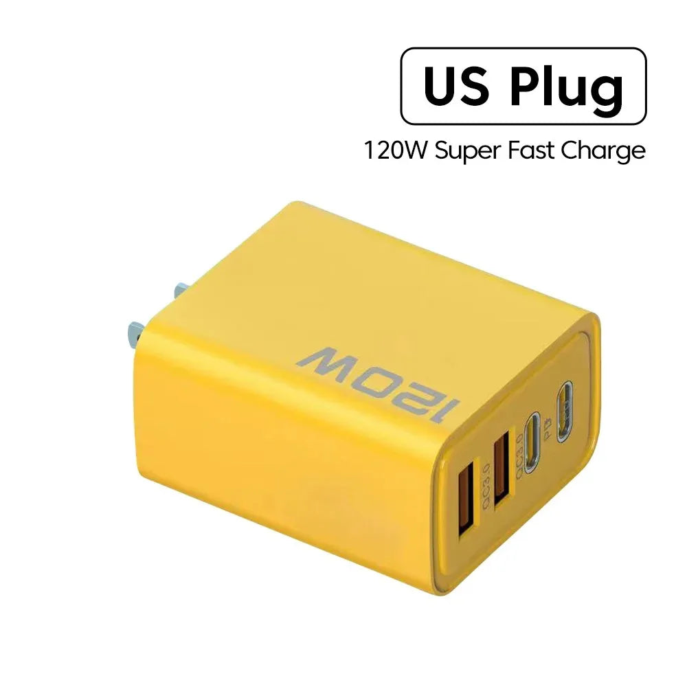 Chargeur FLASH Rapide 3.0 4 Ports - 2 USB + 2 Type-C