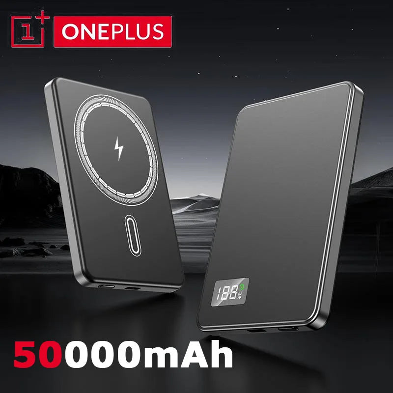 Chargeur Magnétique 15W avec Affichage Digital - 50000mAh