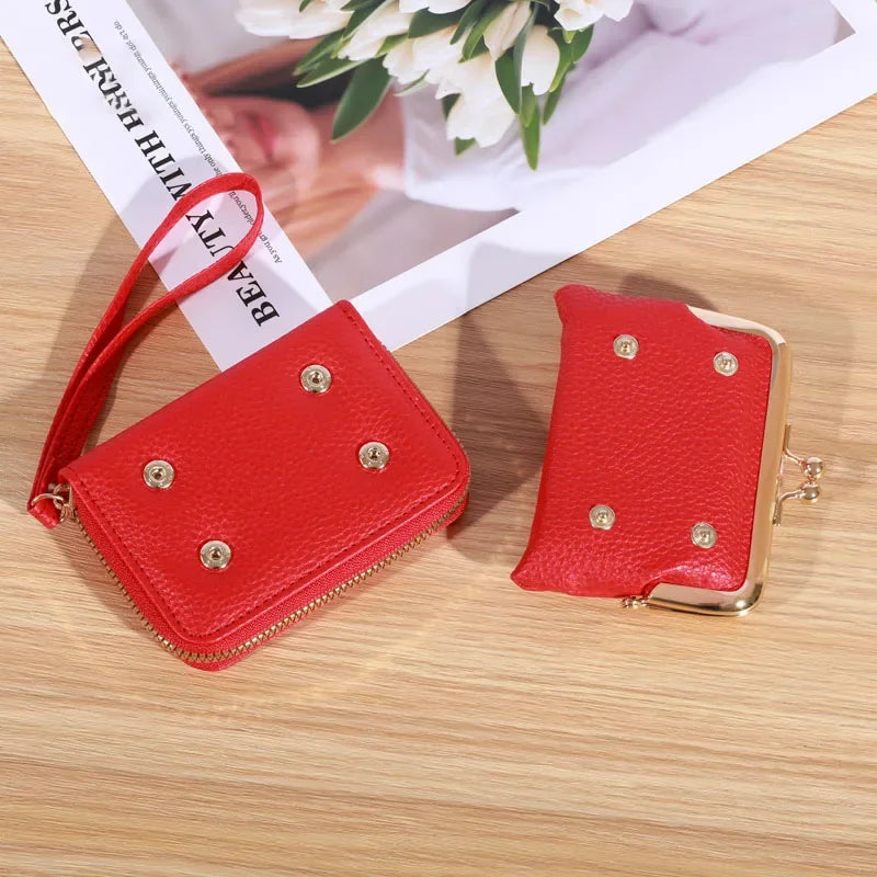 Porte-Monnaie Rétro + Porte Carte Amovible