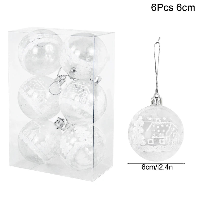 Lot de 36 Mini Boules de Noël