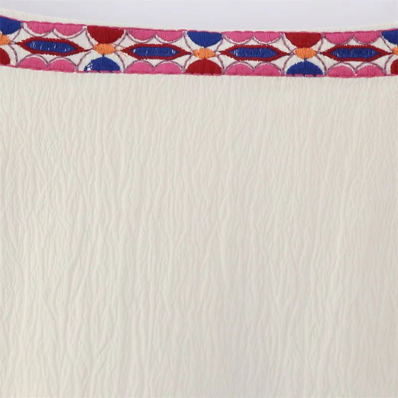 Veste sans manche brodée vintage