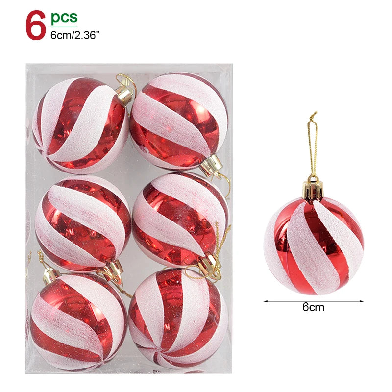 Lot de 36 Mini Boules de Noël