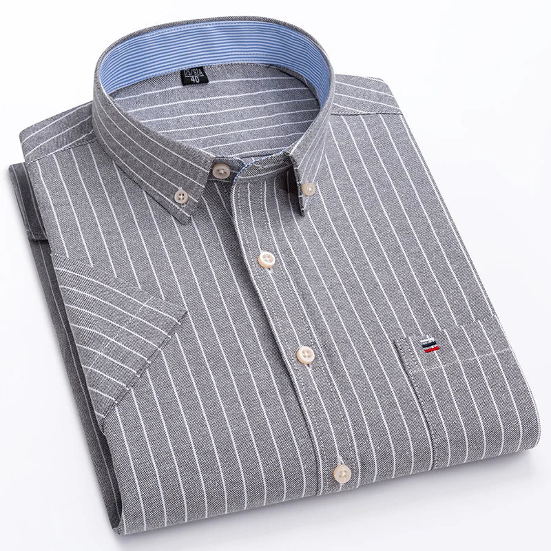 Chemises à manches courtes pour hommes - 100% coton
