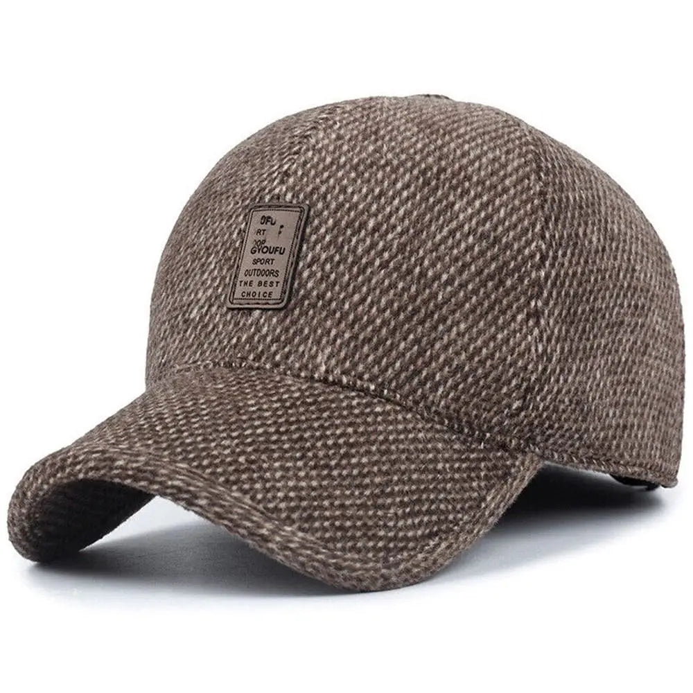 Casquette de baseball en laine pour homme