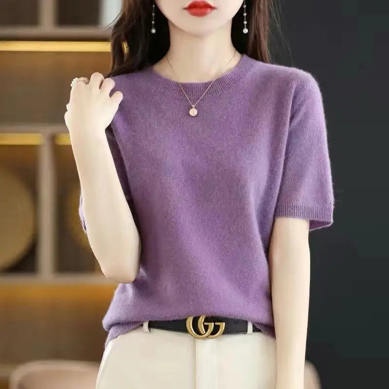 Top Classique Tricoté Femme – Plusieurs Couleurs