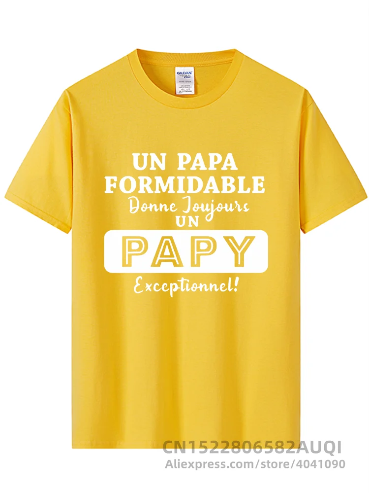 T-shirt Personnalisé "Un Papa formidable donne toujours un Papy exceptionnel"
