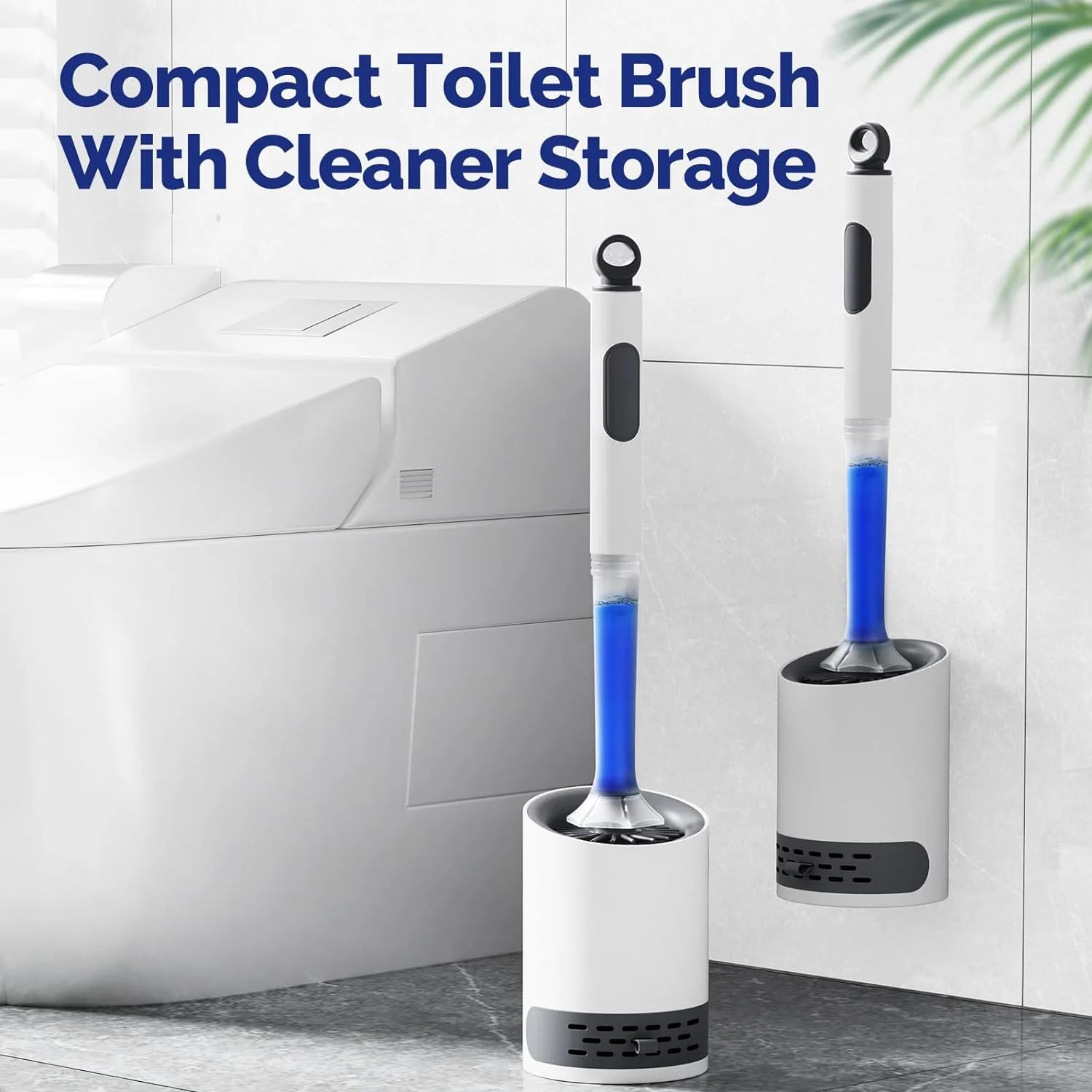 Brosse de toilette Hygiénique en silicone souple avec pulvérisateur intégré