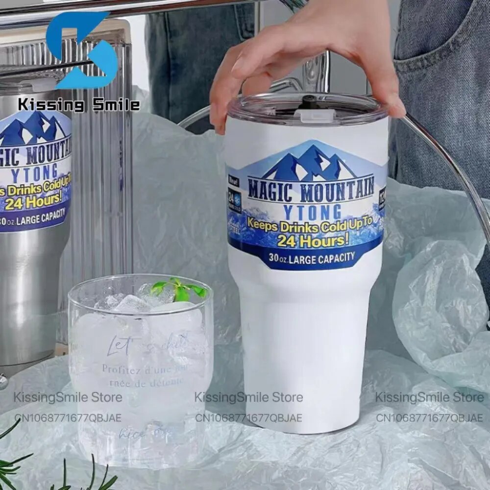 Magic Mountain-Bouteille d'eau thermique double paroi - Vos boissons chaudes et froides plusieurs heures