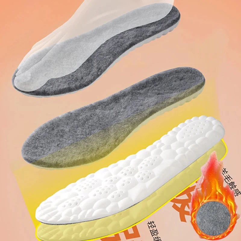 Semelles Orthopédiques 4D & Thermiques en Laine