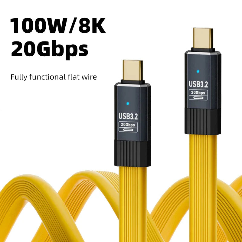 Câble USB-C Ultra Rapide 100W & 20Gbps