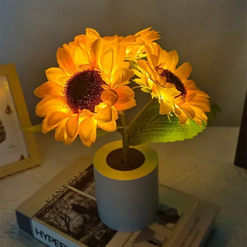 SunFlower - Lampe Tournesol Décorative