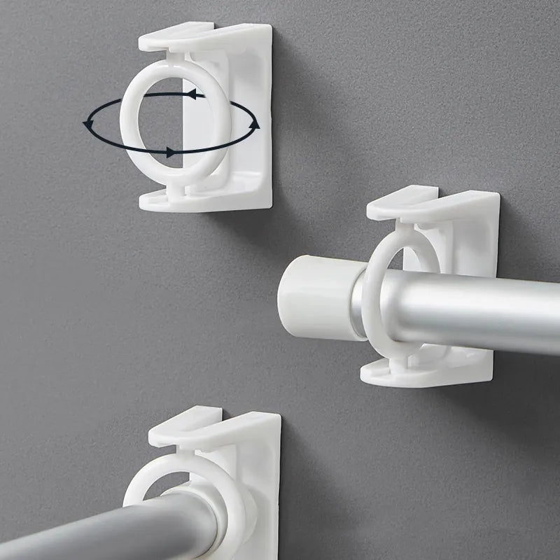 Lot de 4 Supports anneaux adhésifs rotatifs