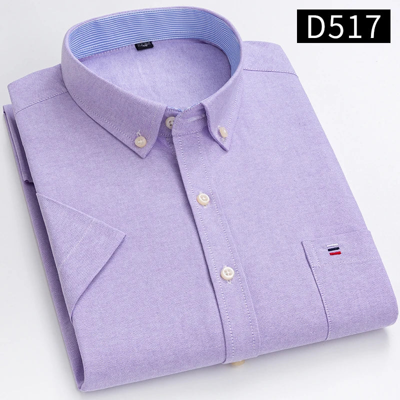 Chemises à manches courtes pour hommes - 100% coton