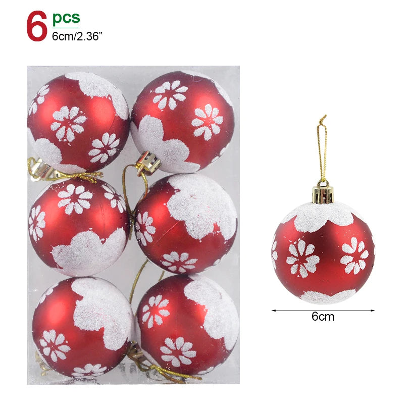 Lot de 36 Mini Boules de Noël