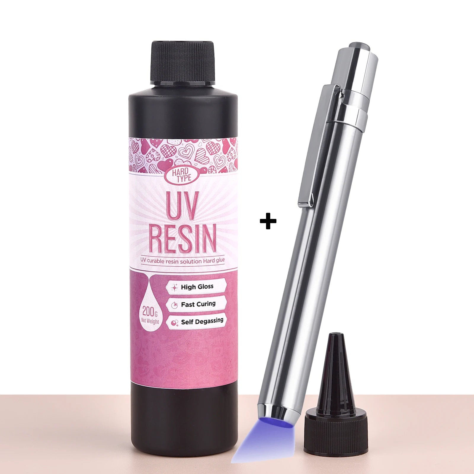 Colle Résine Epoxy 200g + Lampe UV OFFERTE - Bricolage, DIY....