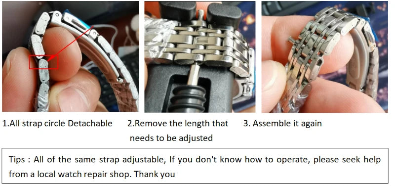 Montre Quartz à Cadran Rectangulaire en Acier inoxydable