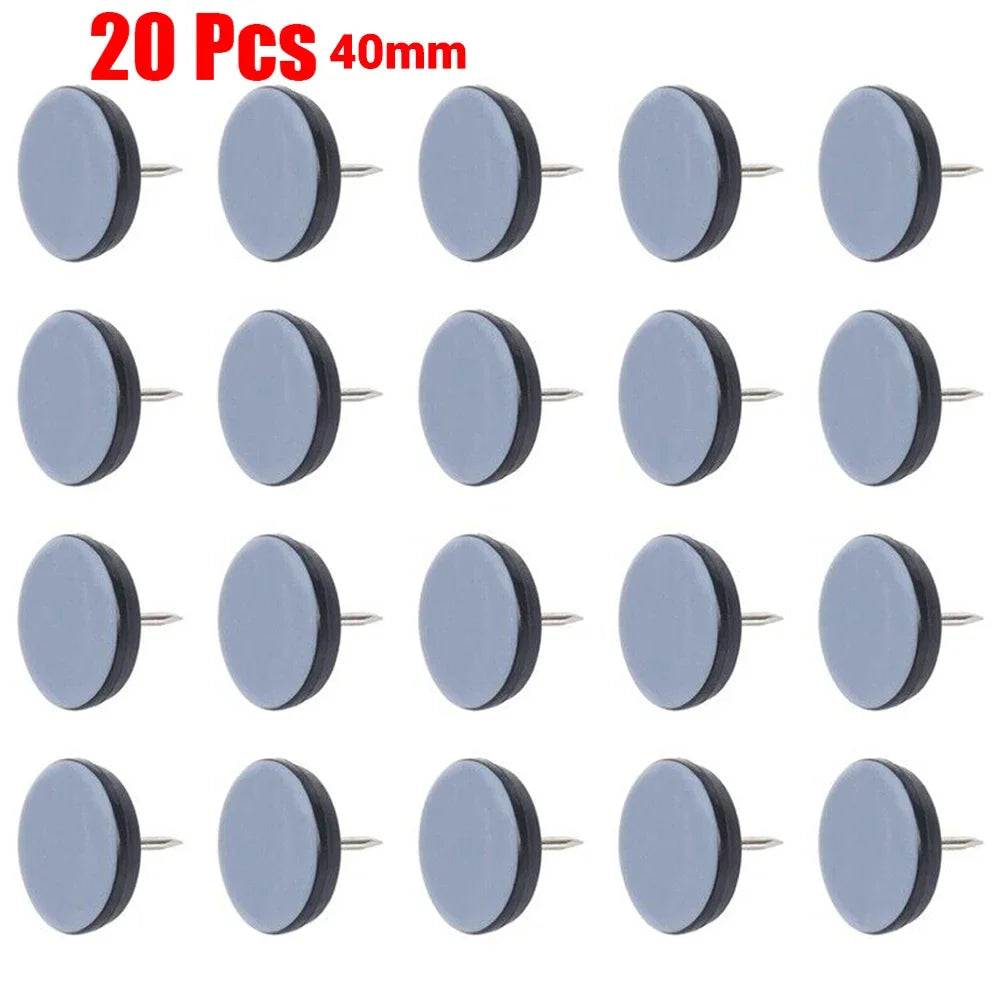 20x Clous Coussinets coulissants pour pieds de meubles