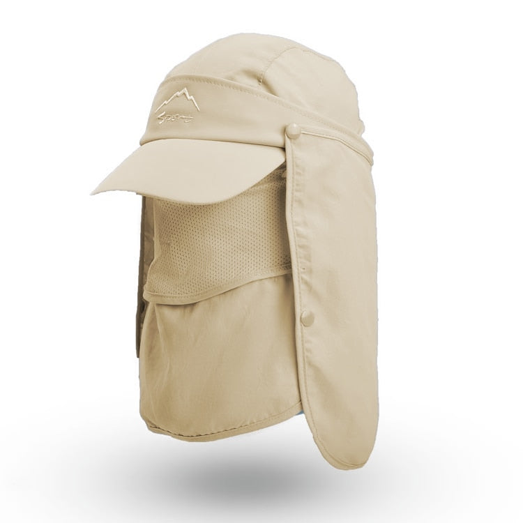 Casquette de randonnée 4 en 1 - Protection intégrale