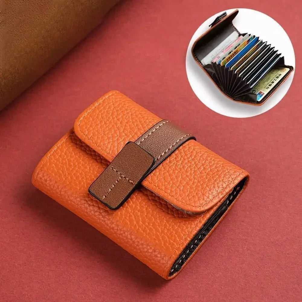Multi-card Slot Credit Card Bag PU Leather Small Wallet Coin Purse Card Holder Wallets