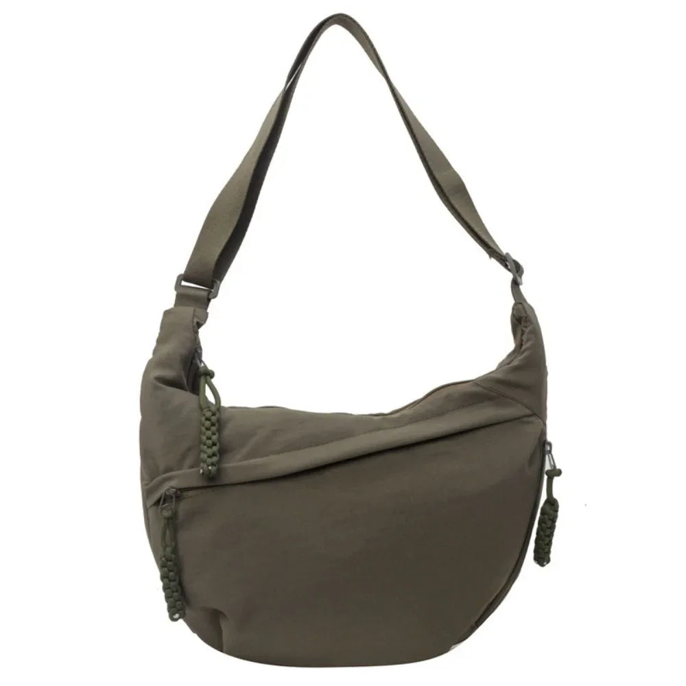 Sac Banane Bandoulière Femme en Toile – Grande Capacité, Légère & Imperméable