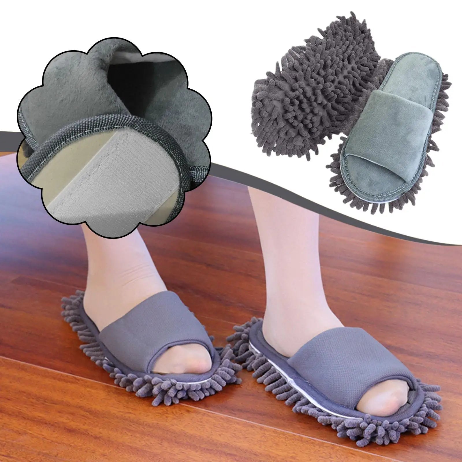 Pantoufles d'intérieur anti-poussière mixte