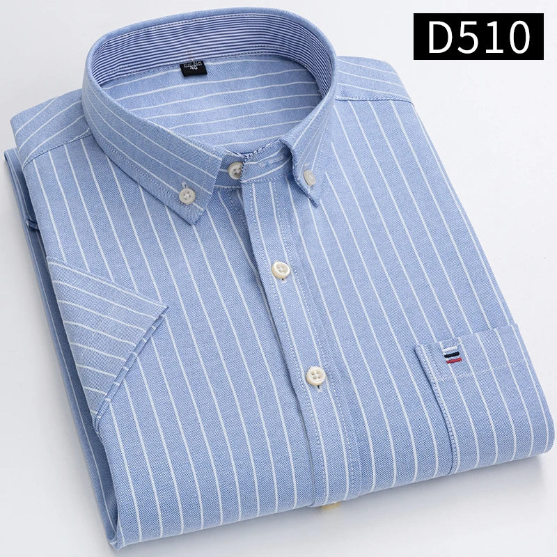 Chemises à manches courtes pour hommes - 100% coton