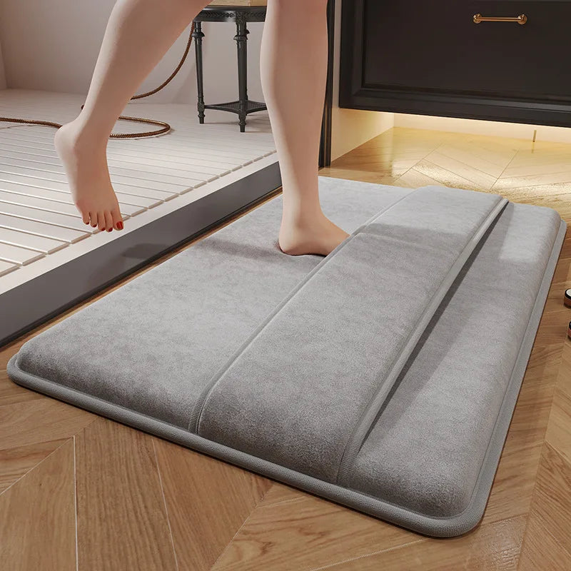Tapis de Bain Ingénieux à Absorption & Séchage Rapide