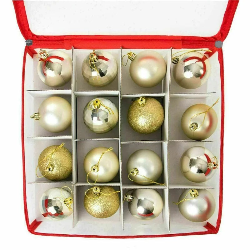 Boîte de Rangement pour Boules de Noël - 64 Cases