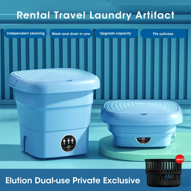 Mini Machine à Laver Pliante pour sous-vêtements