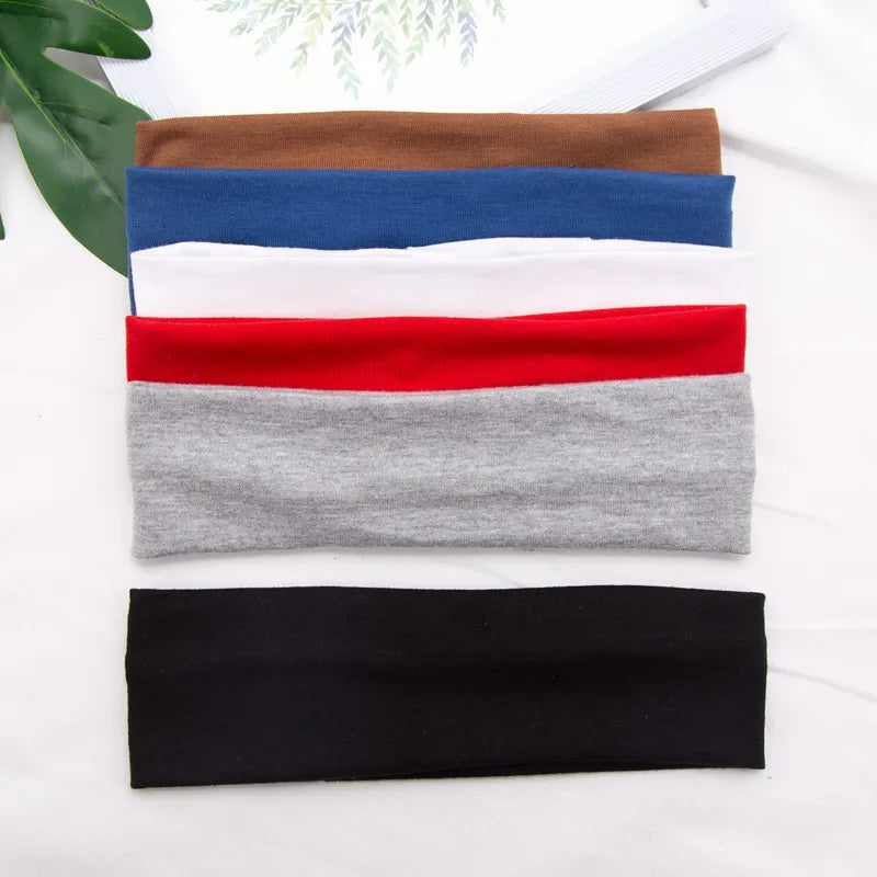 Lot de 5 Bandeaux élastiques en coton pour femmes