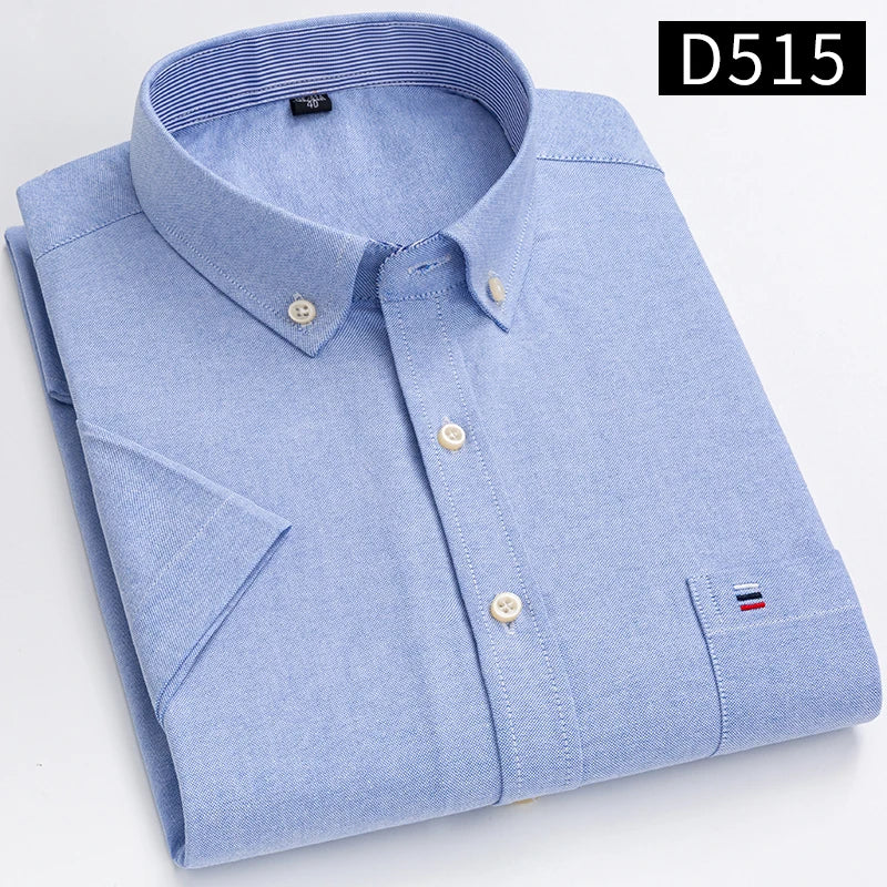 Chemises à manches courtes pour hommes - 100% coton