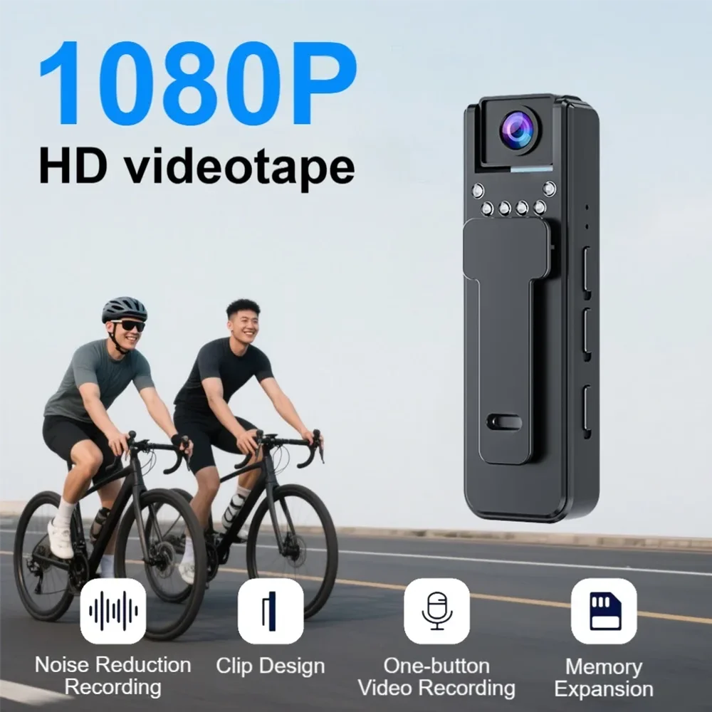 Mini Caméra 2 en 1 Dictaphone à Clip - Vision Nocturne HD