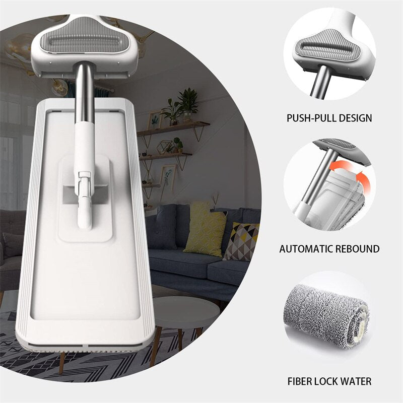 Serpillière auto-nettoyante 360° - 1 MOP + 5 PADS
