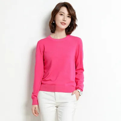 Pull en laine Mérinos BASIC à Col rond