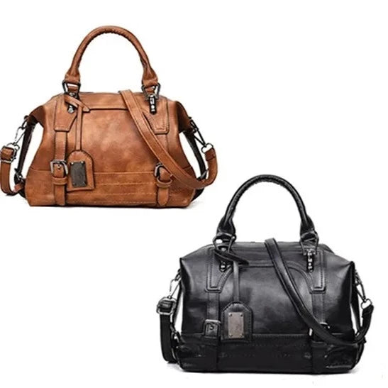 Sac à main vintage en cuir PU