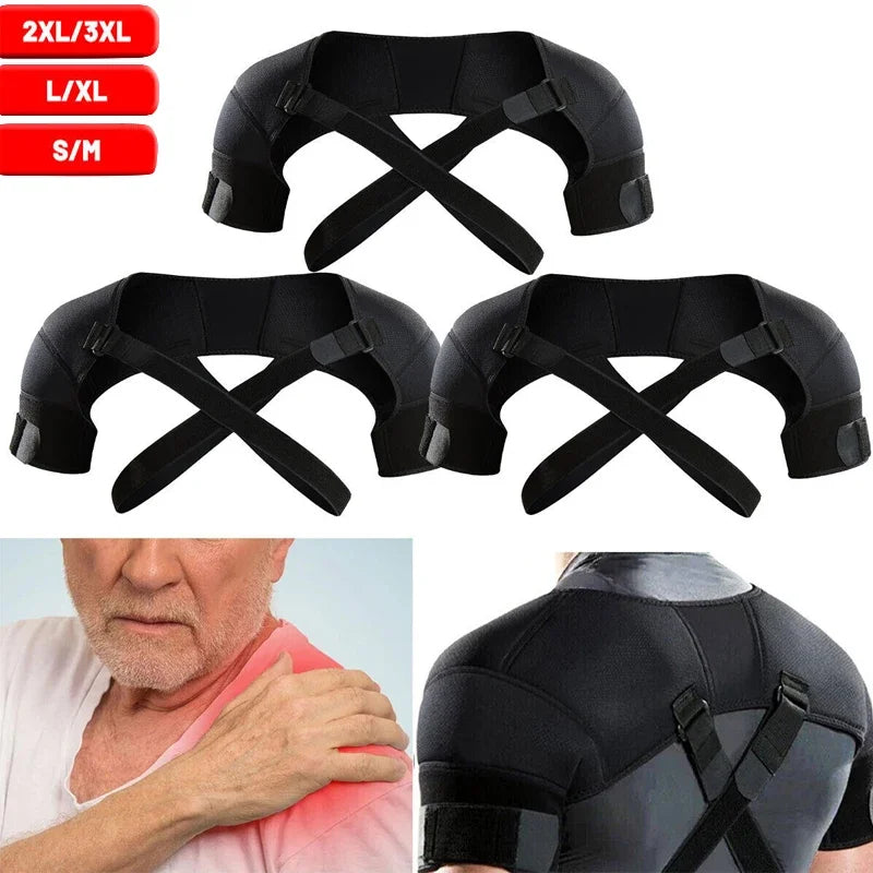 Double attelle d'épaules à compression croisée et sangles réglables