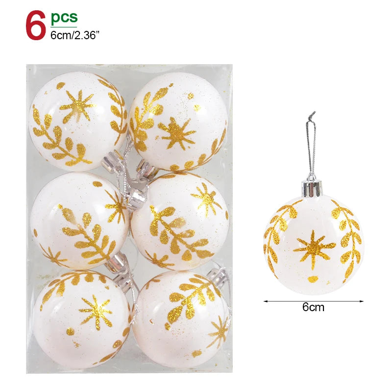 Lot de 36 Mini Boules de Noël
