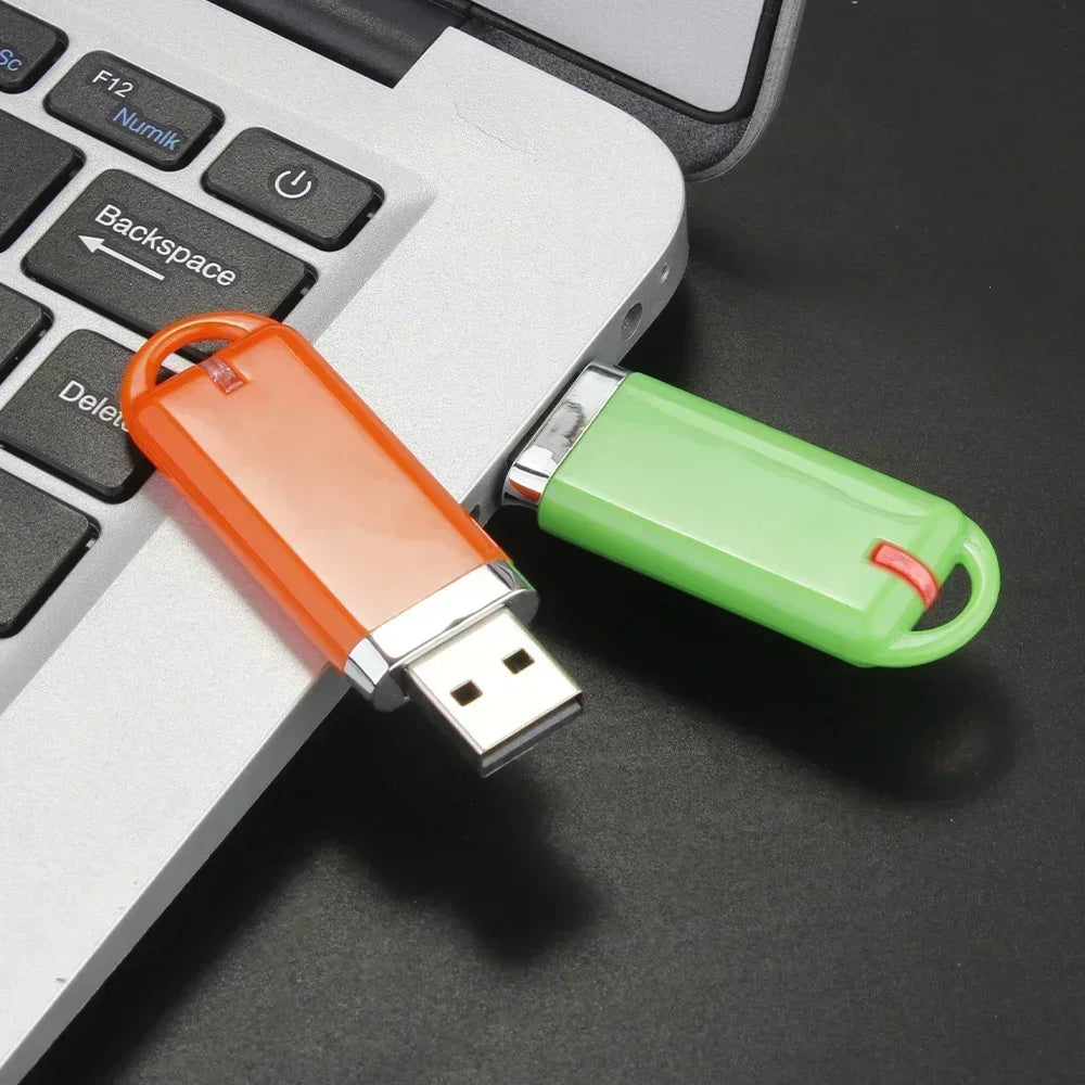 Mini Clé USB 128 Go Ultra-Compacte & Colorée + Boîte Transparente OFFERTE – Idéale Travail, Photos & Documents
