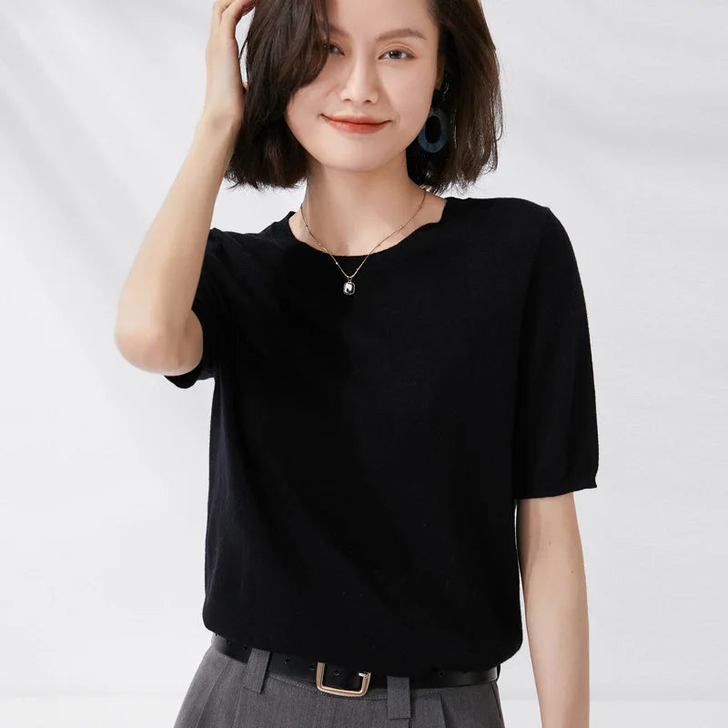 Top Classique Tricoté Femme – Plusieurs Couleurs